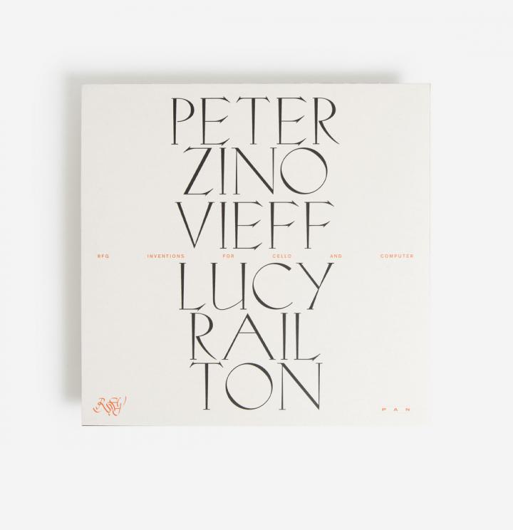 Weisse Plattenhülle mit schwarzen Buchstaben: Peter Zinovieff & Lucy Railton