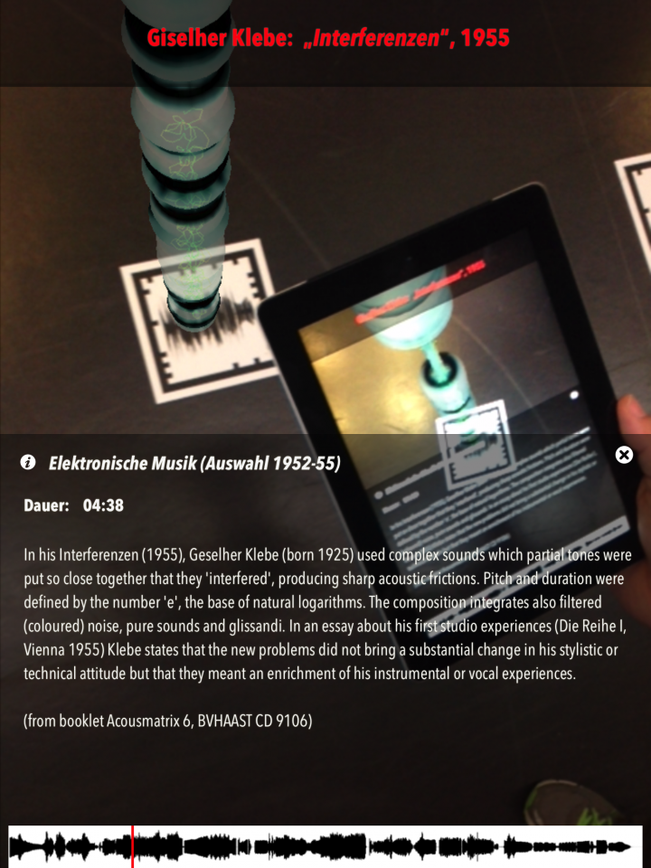 Screenshot of the Augmented Reality App