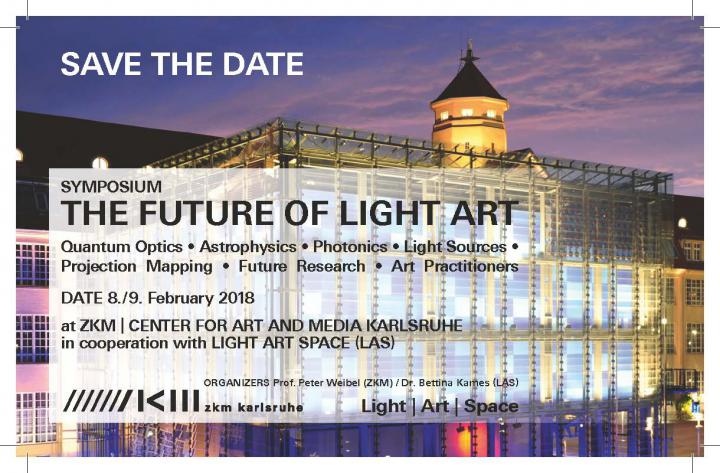 Plakat zur Veranstaltung Die Zukunft der Lichtkunst 