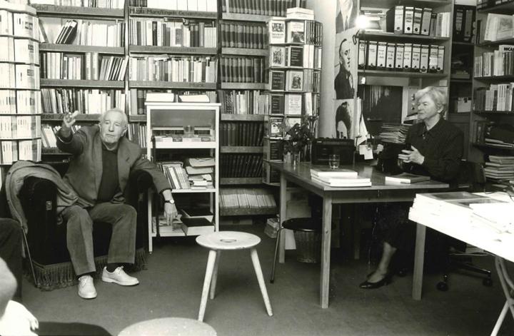 Bailly - Elisabeth Walther-Bense und Max Bense in der Buchhandlung Niedlich (Foto) - 1989