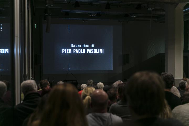 Impressionen aus dem Vortrag von Karl-Heinz Dellwo und dem anschließenden Filmscreening eines verloren geglaubten Film Pier Paolo Pasolini's, 22.01.2020, ZKM | Zentrum für Kunst und Medien Karlsruhe