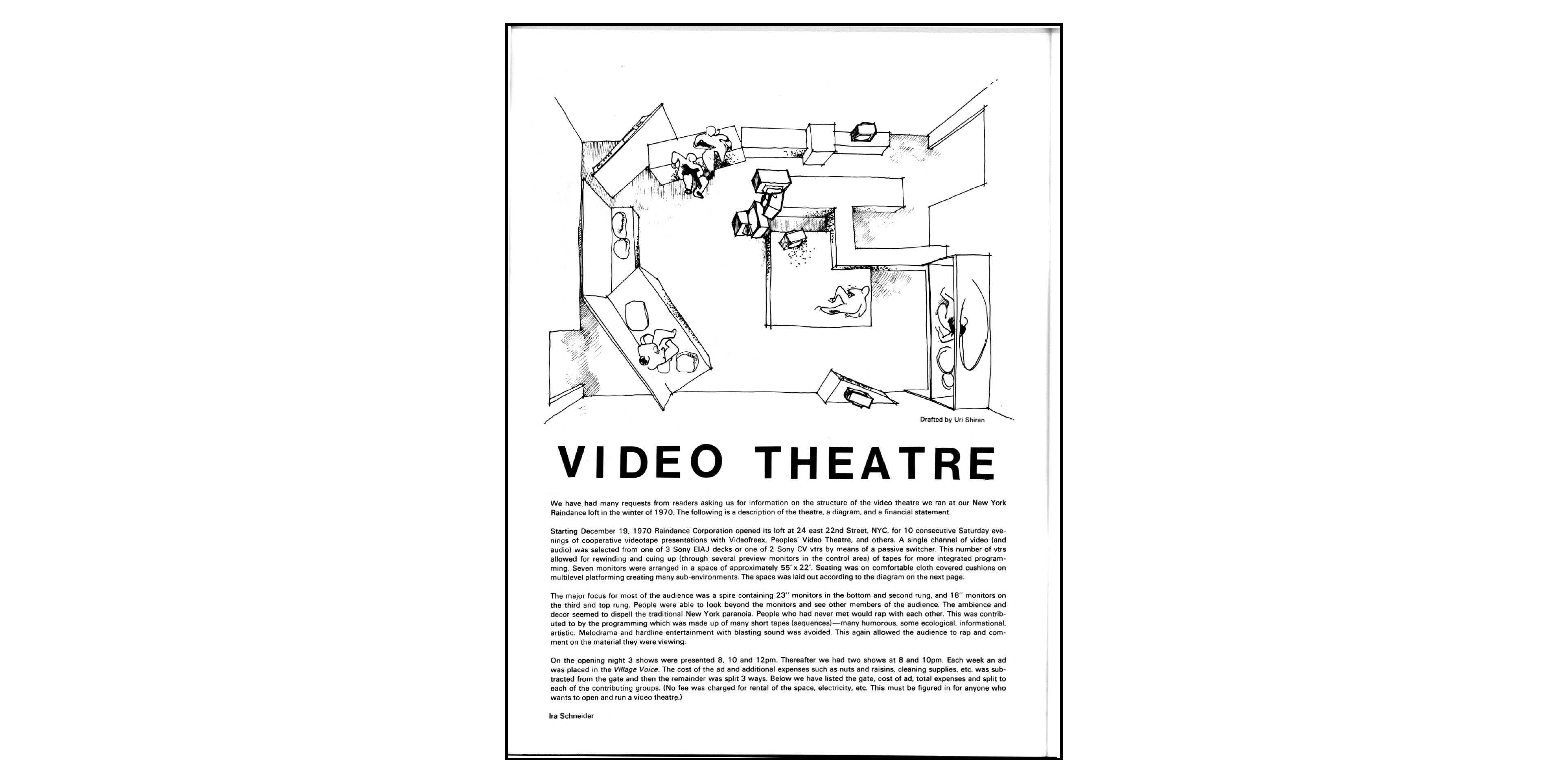 Ira Schneider, "Video Theatre", in: »Radical Software«, Vol. 2, Nr. 5, 1973
