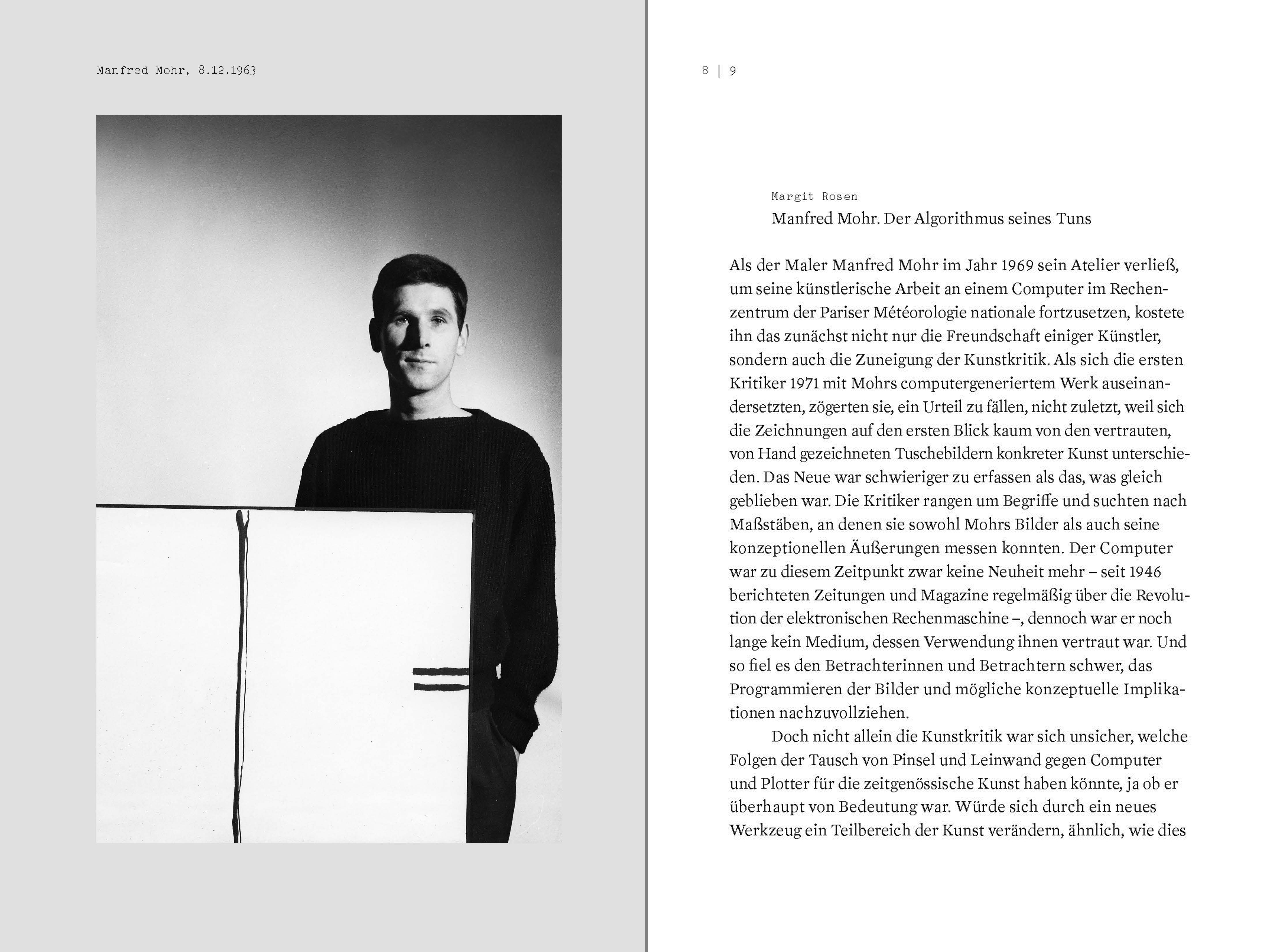 Sample pages from the publication  »Der Algorithmus des Manfred Mohr«