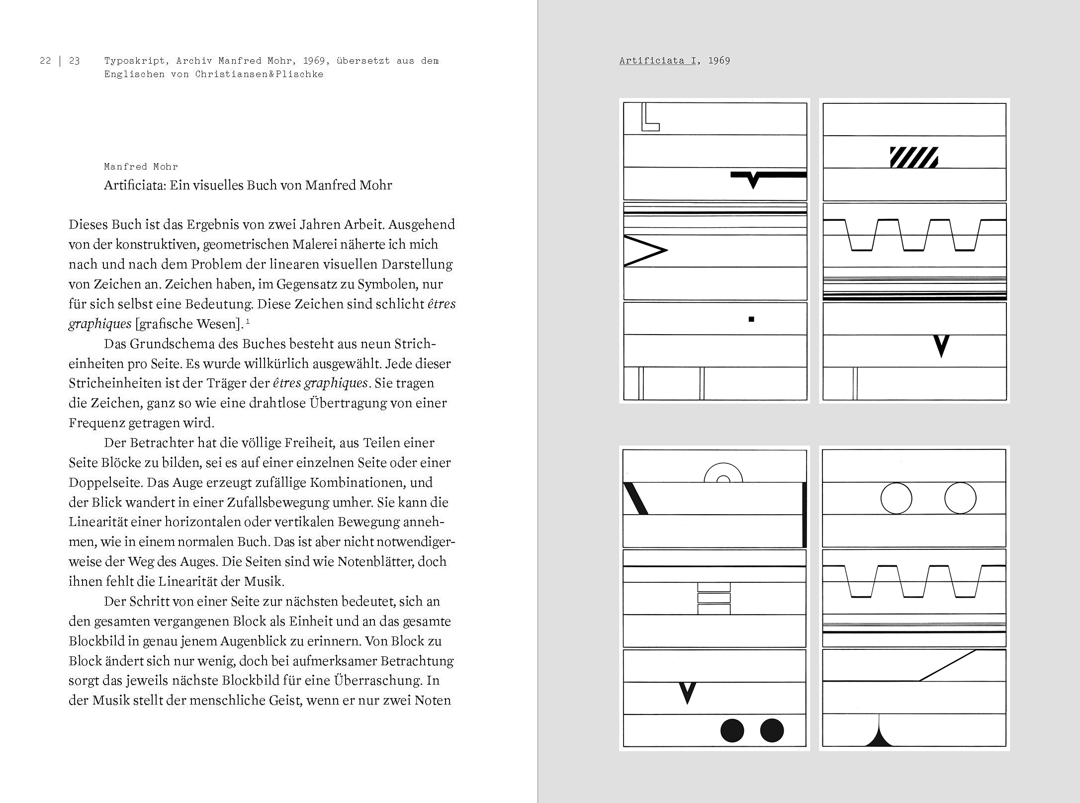 Beispielseiten aus der Publikation »Der Algorithmus des Manfred Mohr«