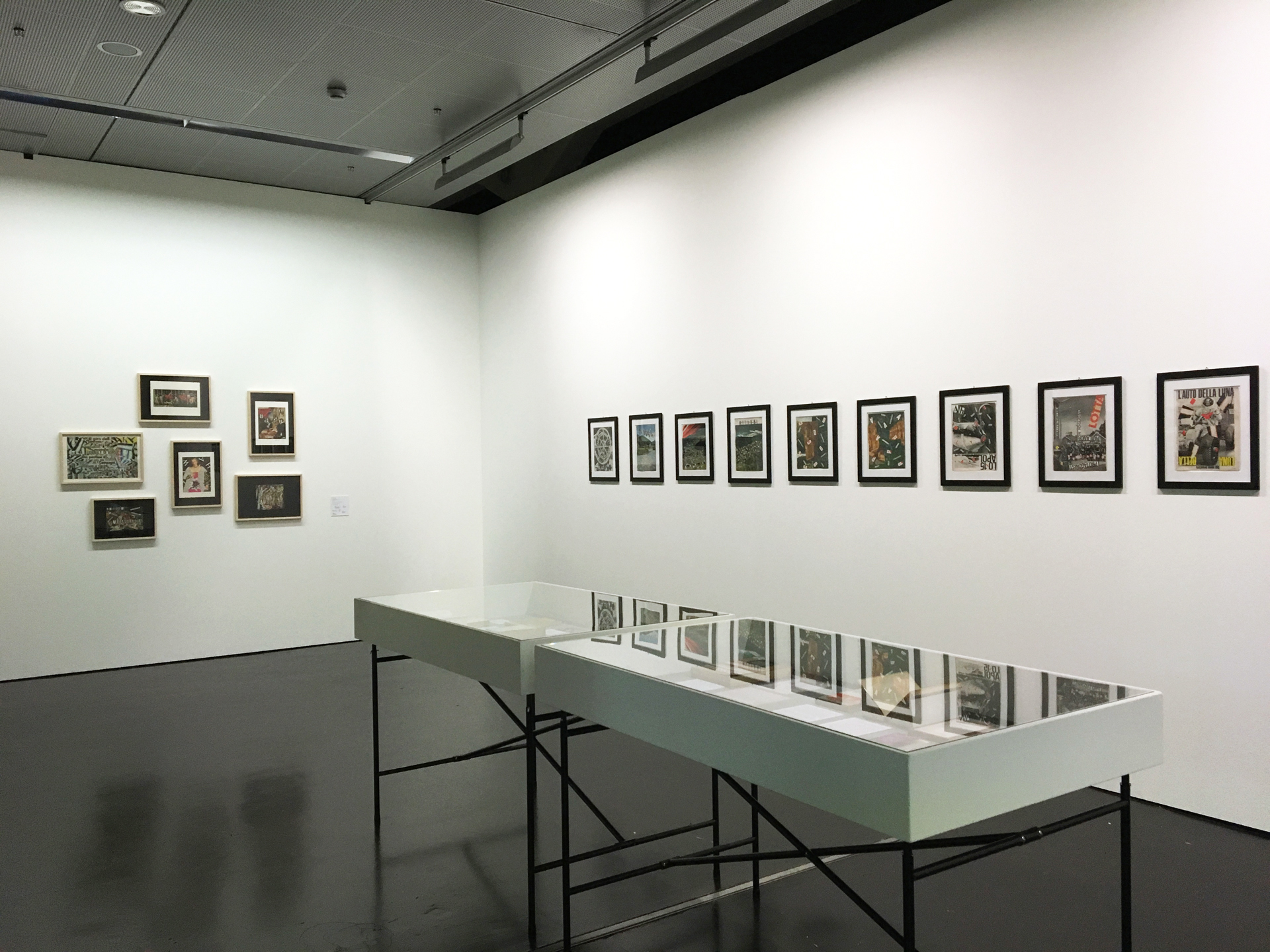 View of the exhibition »Nanni Balestrini. Wer das hir liest braucht sich vor nichts mehr zu fürchten«