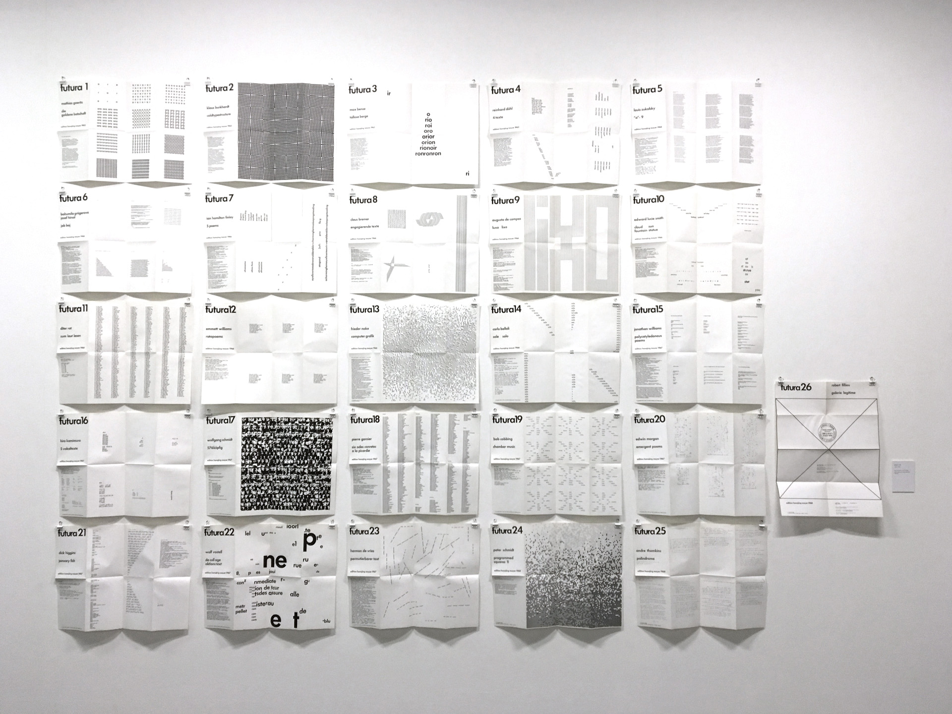 Blick in die Ausstellung »Hansjörg Mayer. The Smell of Ink«