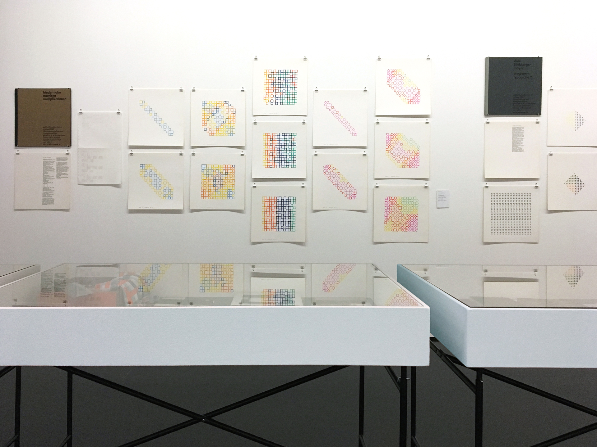 Blick in die Ausstellung »Hansjörg Mayer. The Smell of Ink«