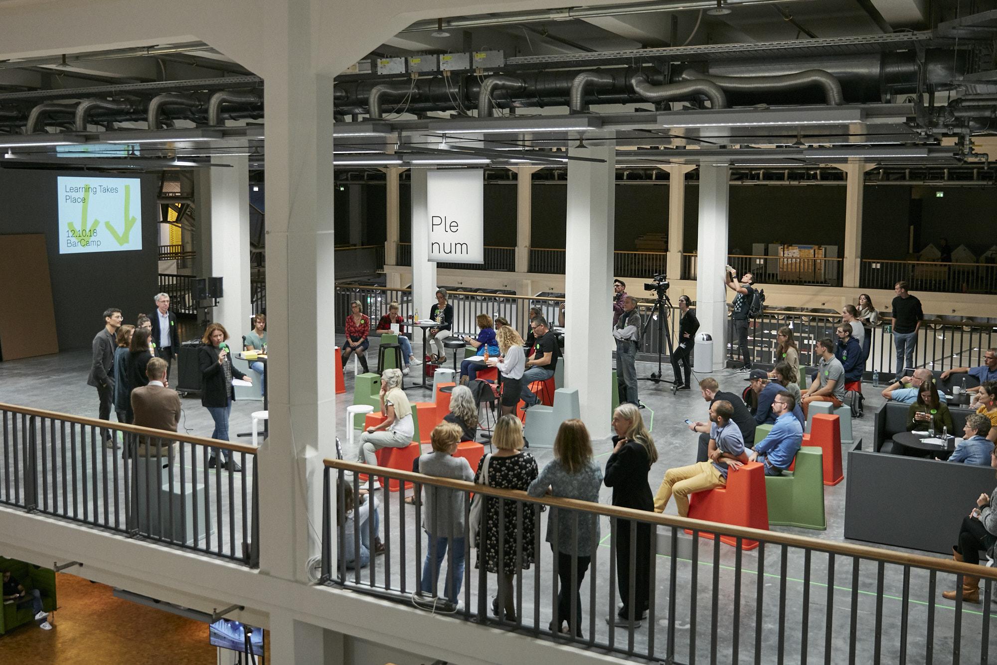 View of the BarCamp from »Learning Takes Place«