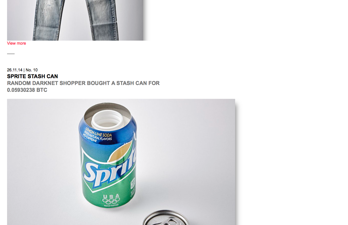 Screenshot of a "Sprite Stash Can" bought at Darknet