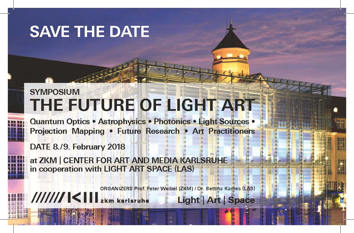 Plakat zur Veranstaltung Die Zukunft der Lichtkunst 