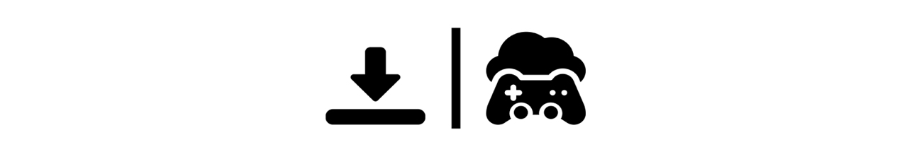 Icon for download and cloud