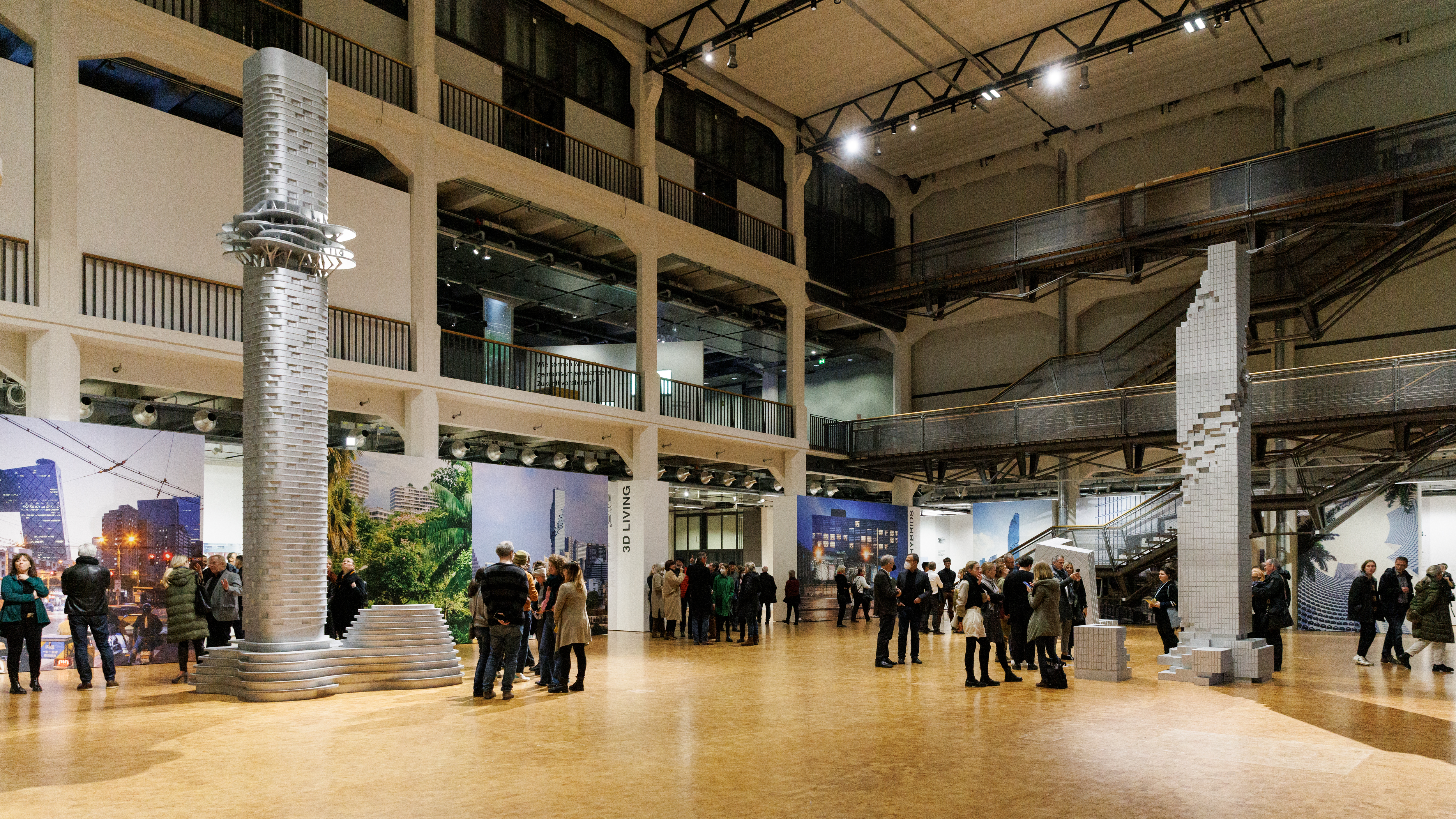 Ausstellungsansicht ole scheeren : spaces of life im ZKM | Zentrum für Kunst und Medien Karlsruhe, 2022. 