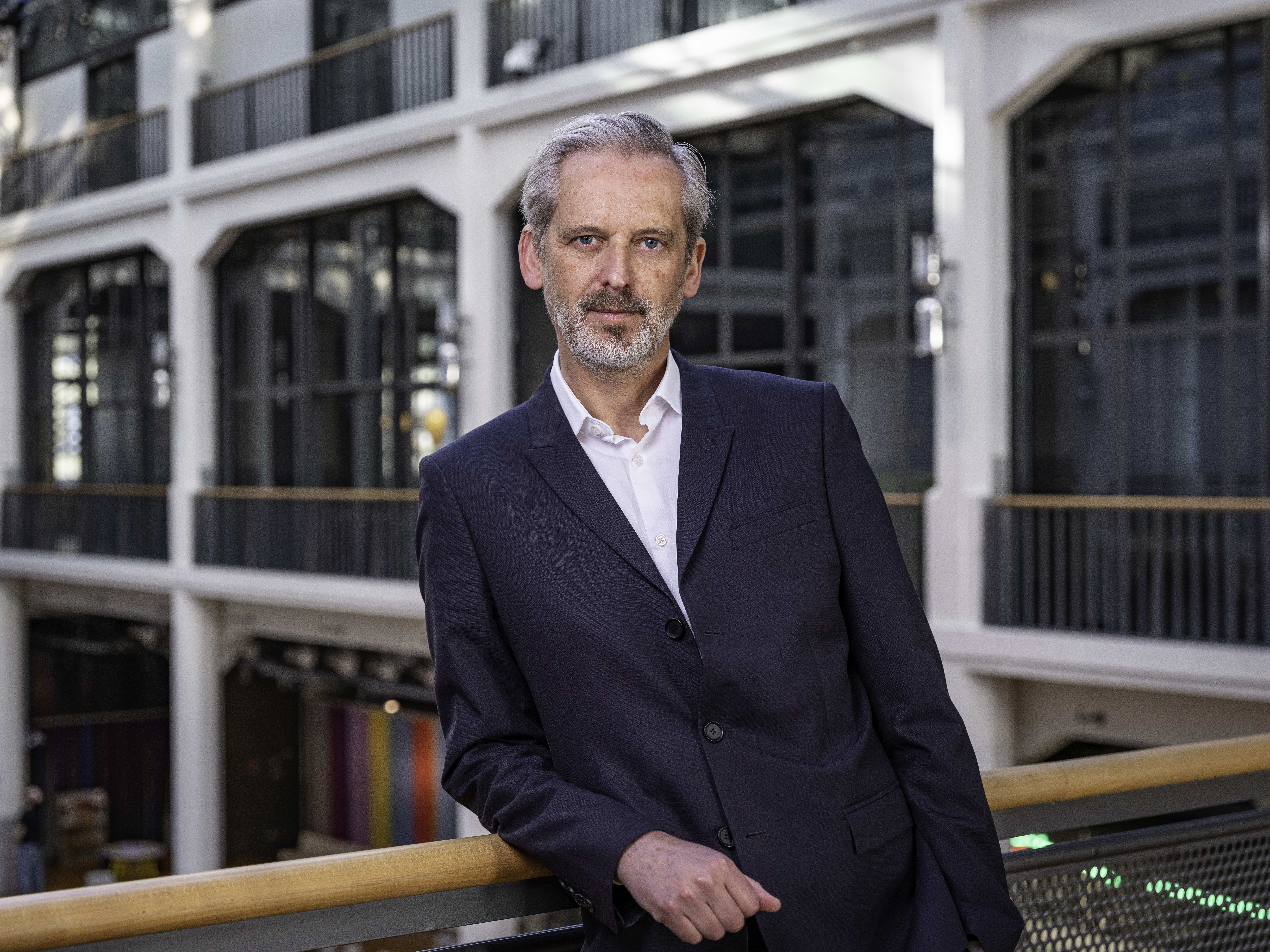 Portrait of Alistair Hudson, scientific-artistic director of the ZKM