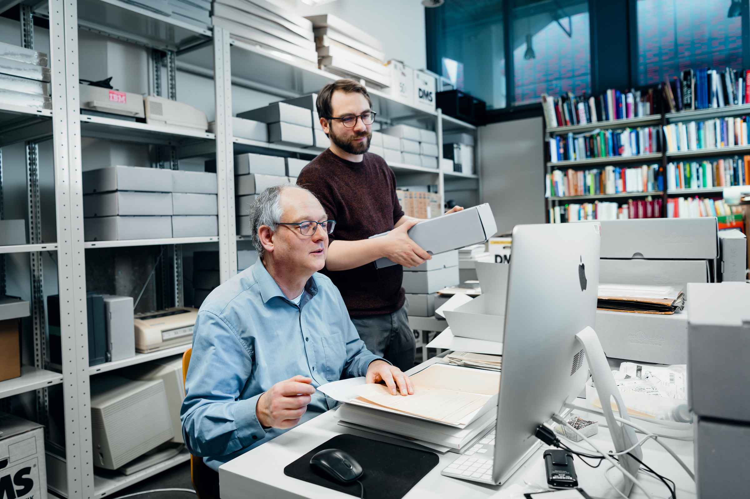 Archivists at work