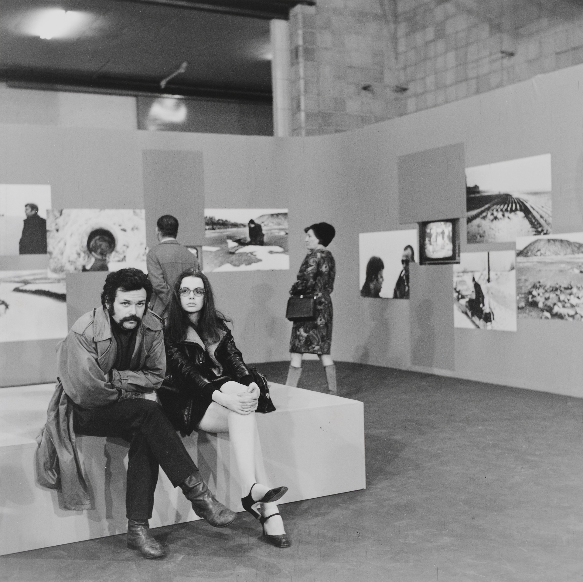 Bei der Eröffnungveranstaltung der Fernsehausstellung 'LAND ART' im Studio C des SFB