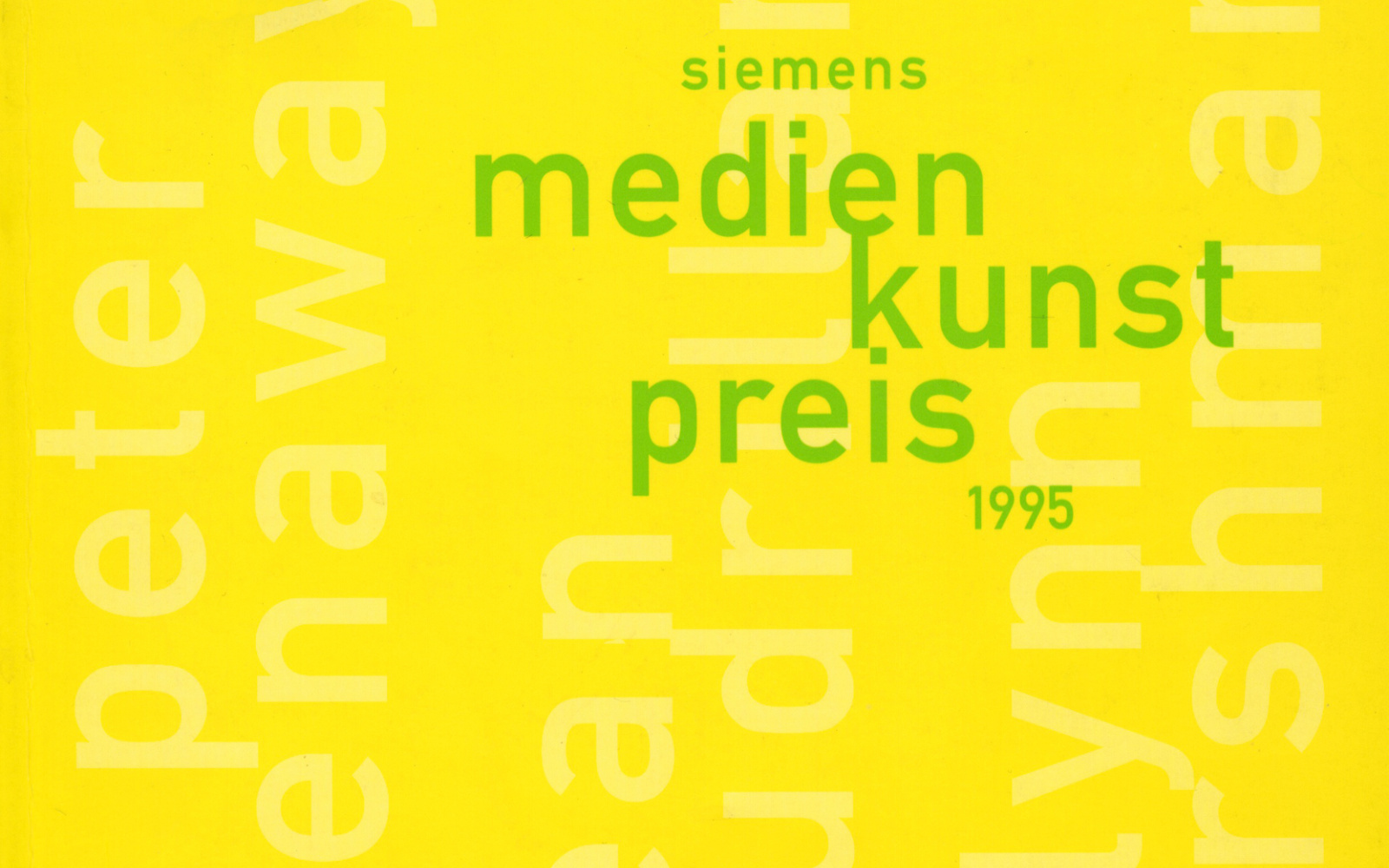 Cover of the publication »Siemens Medienkunstpreis 1995«