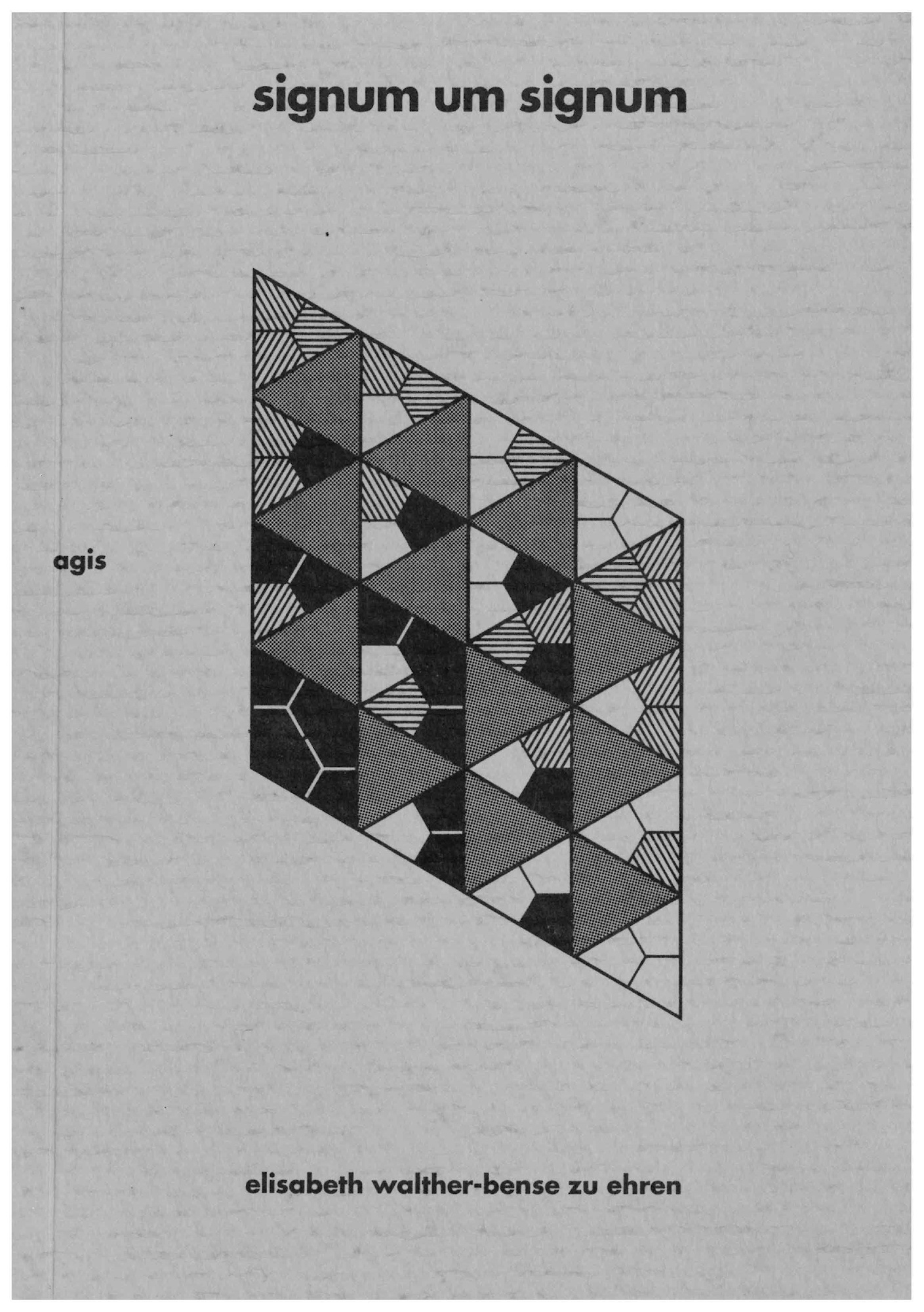 Cover of the magazine "semiosis": black text and graphic drawing on grey background