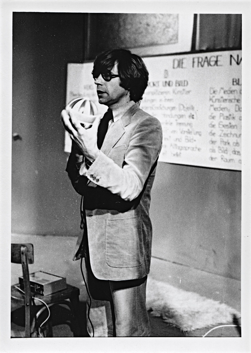 black-white picture of Bazon Brock 1977