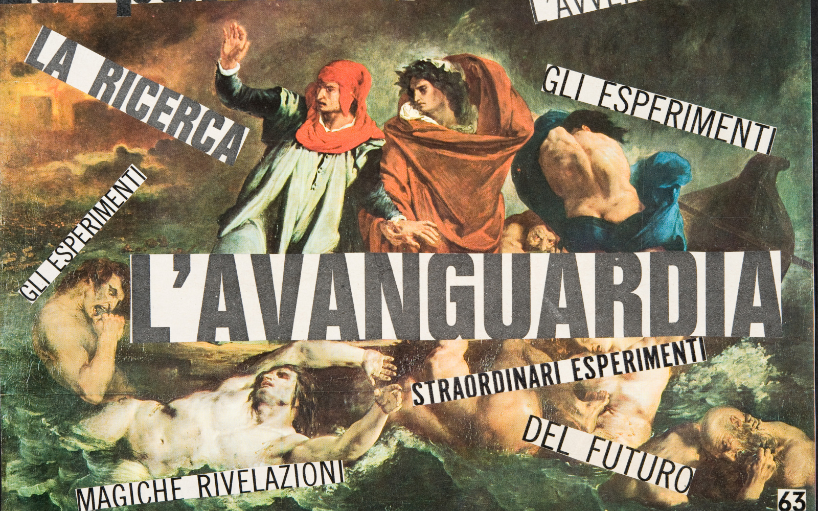 Nanni Balestrini, »Delacroix. L'avanguardia«, from the series »I maestri del colore«
