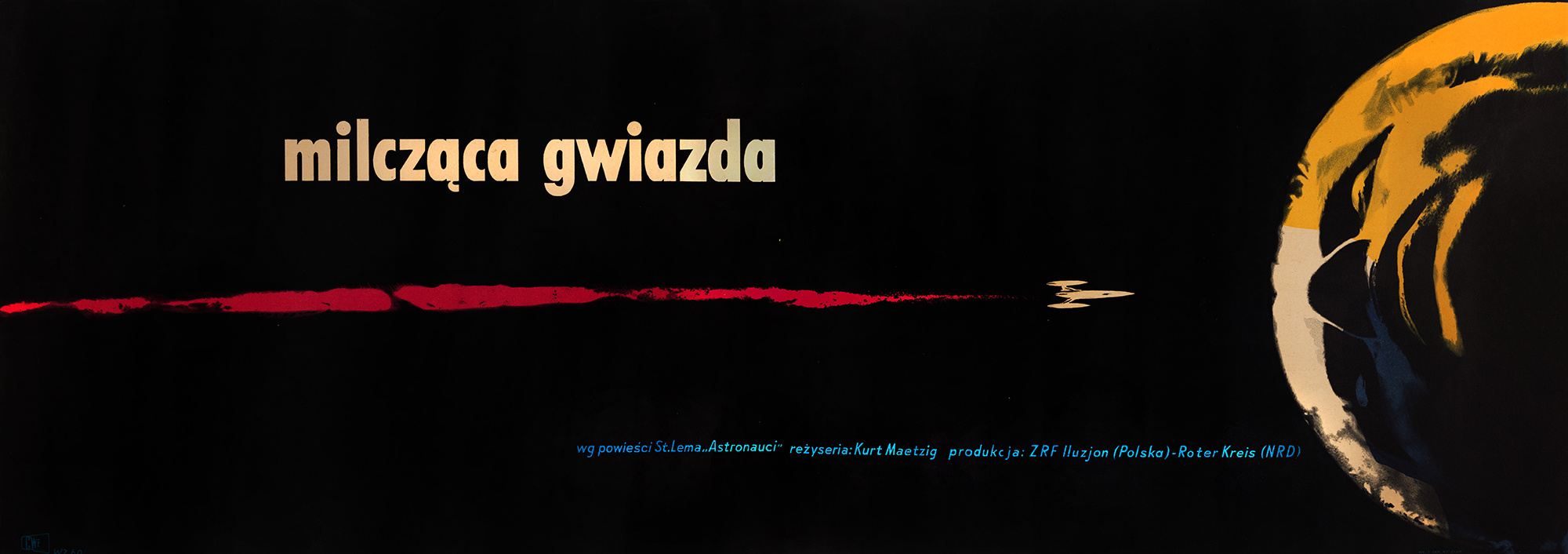 Wojciech Zamecznik: Silent Star (1960)  Filmplakat 