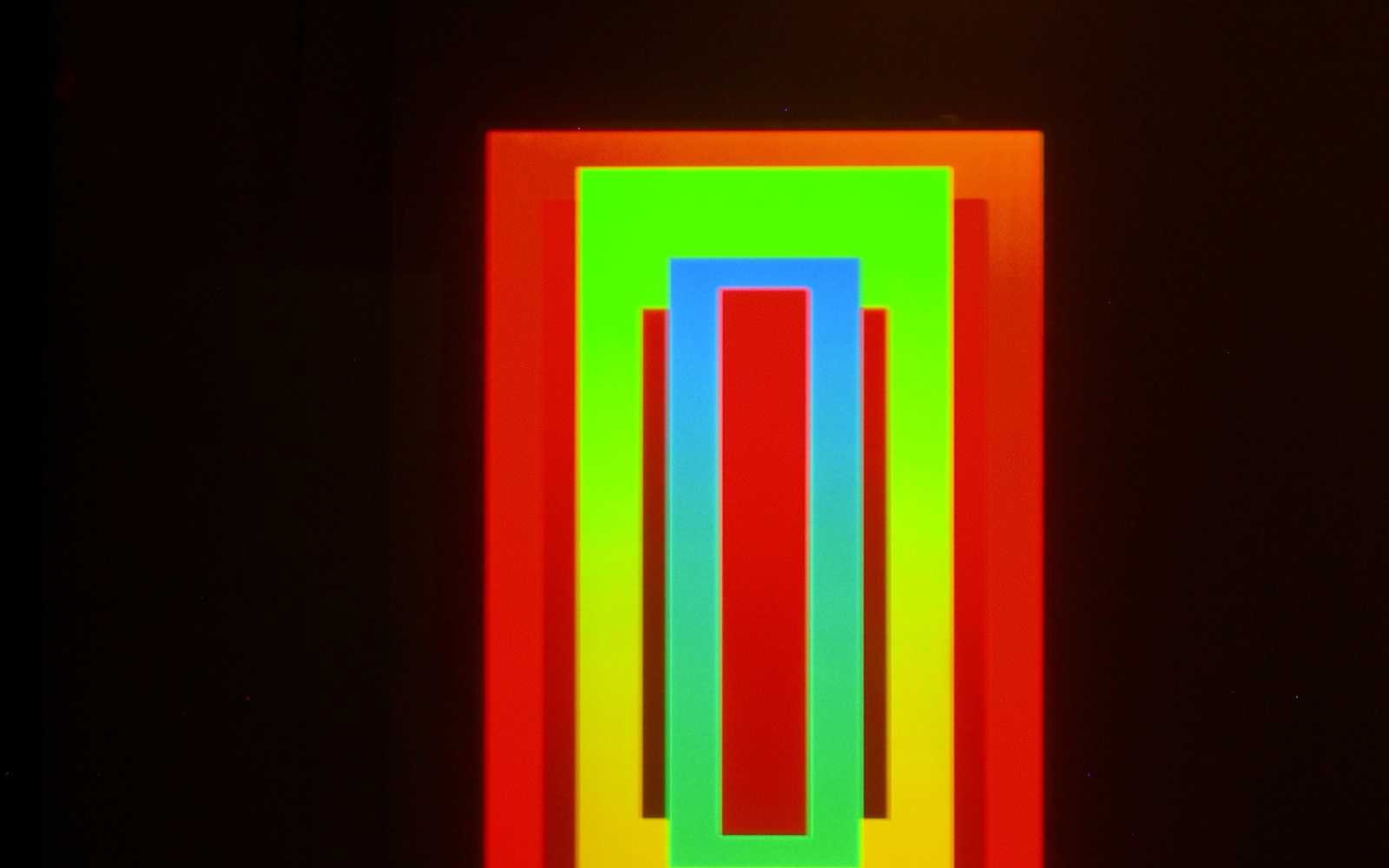 The installation Red in Green in Blue #3 by Dieter Jung from 2011.