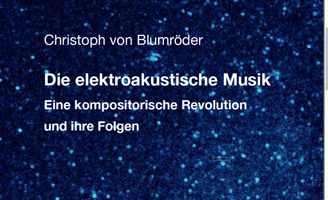  The picture shows a poster of the event »The electroacoustic music and its consequences«