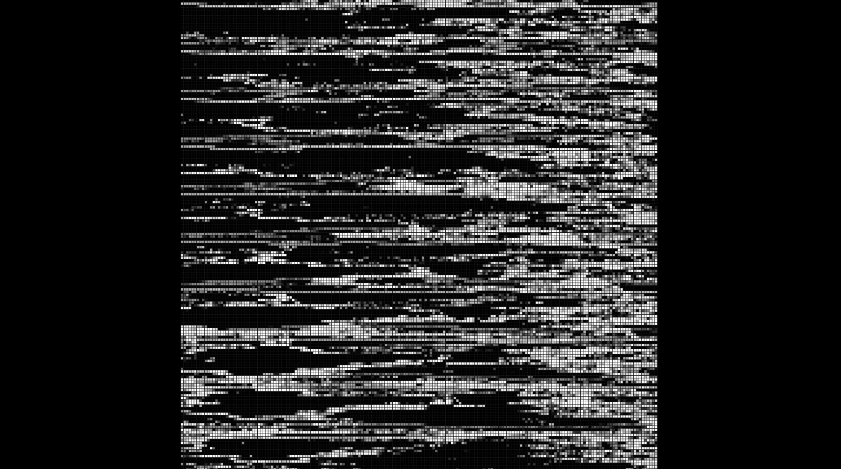 Grey pixel structure on black background