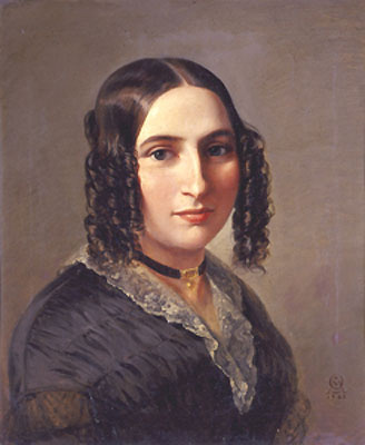 Portrait der Komponistin Fanny Hensel 1842