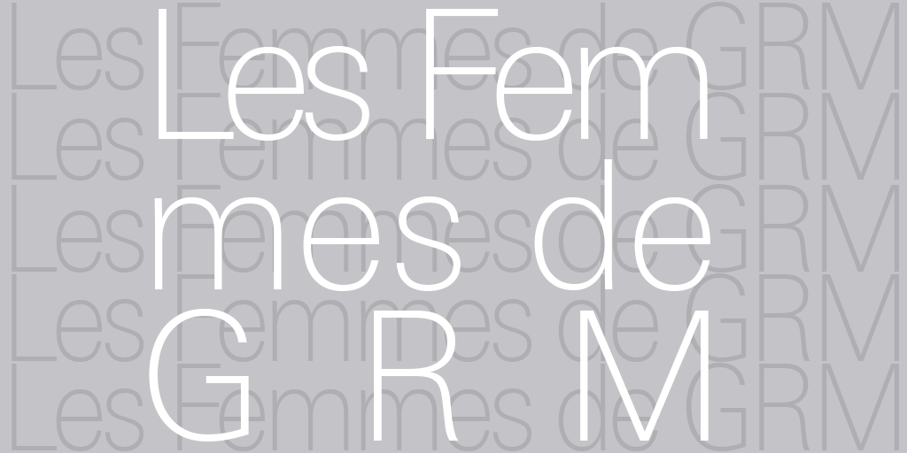 Typographisches Bild: Les Femmes de GRM