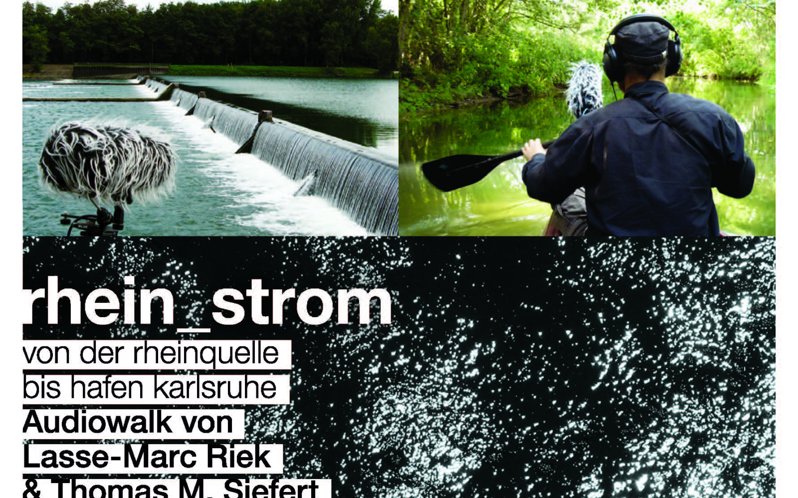 Postcard for the »rhein_strom« audio walk of the »MyCity, MySounds« app