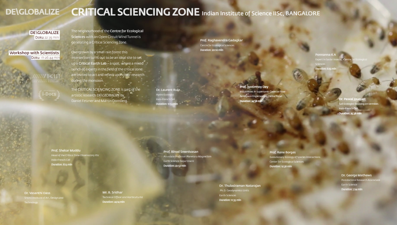 Screenshot »Critical Zones« exhibition 