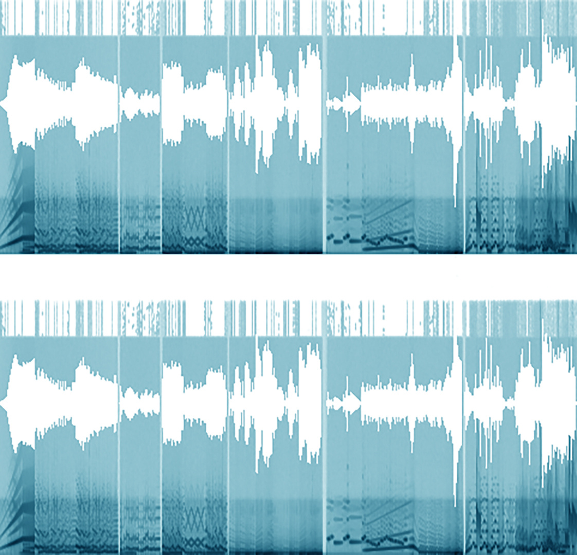 Frequency representation of a piece of music by Max Matthews