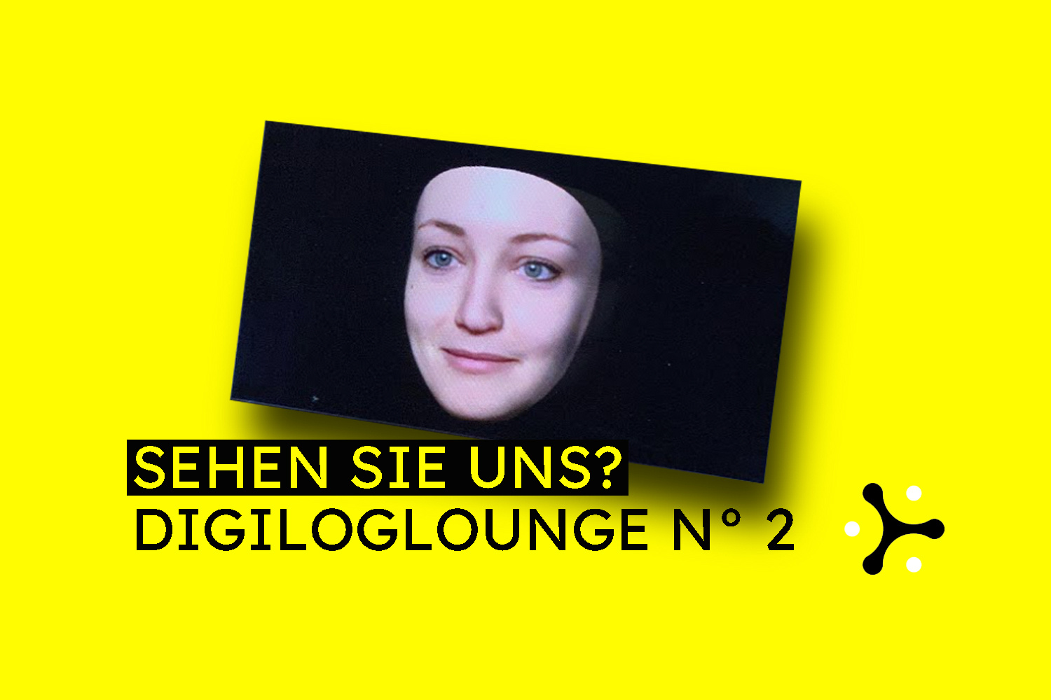 Das Gesicht eines Avatars einer Künstlichen Intelligenz