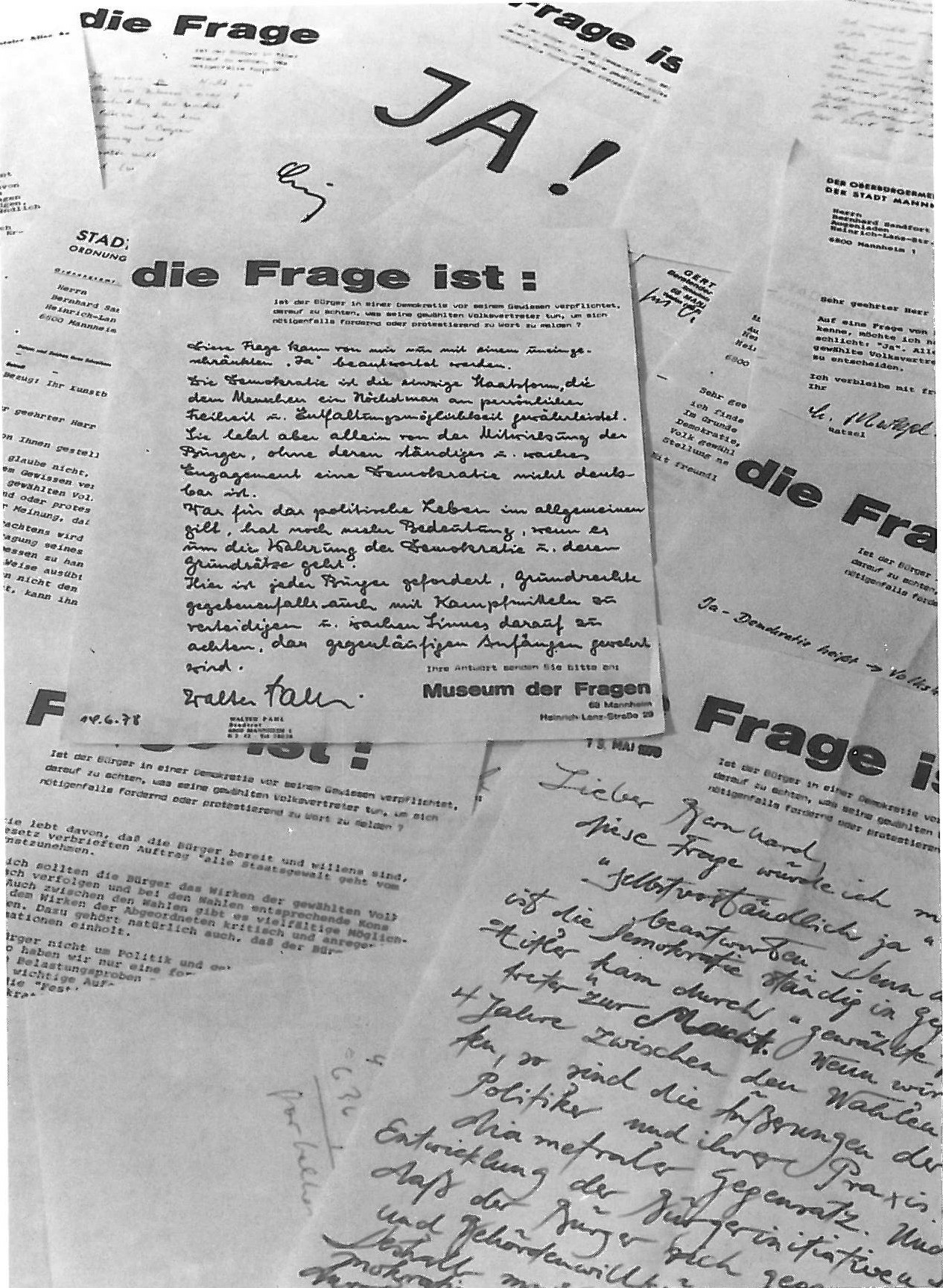 Bernhardt Sandfort, »Das Museum der Fragen«, 1978