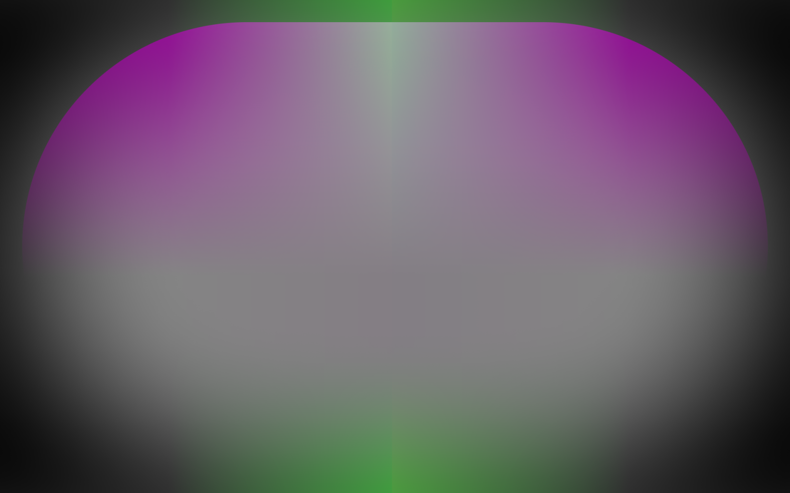 Color gradient of green and purple.