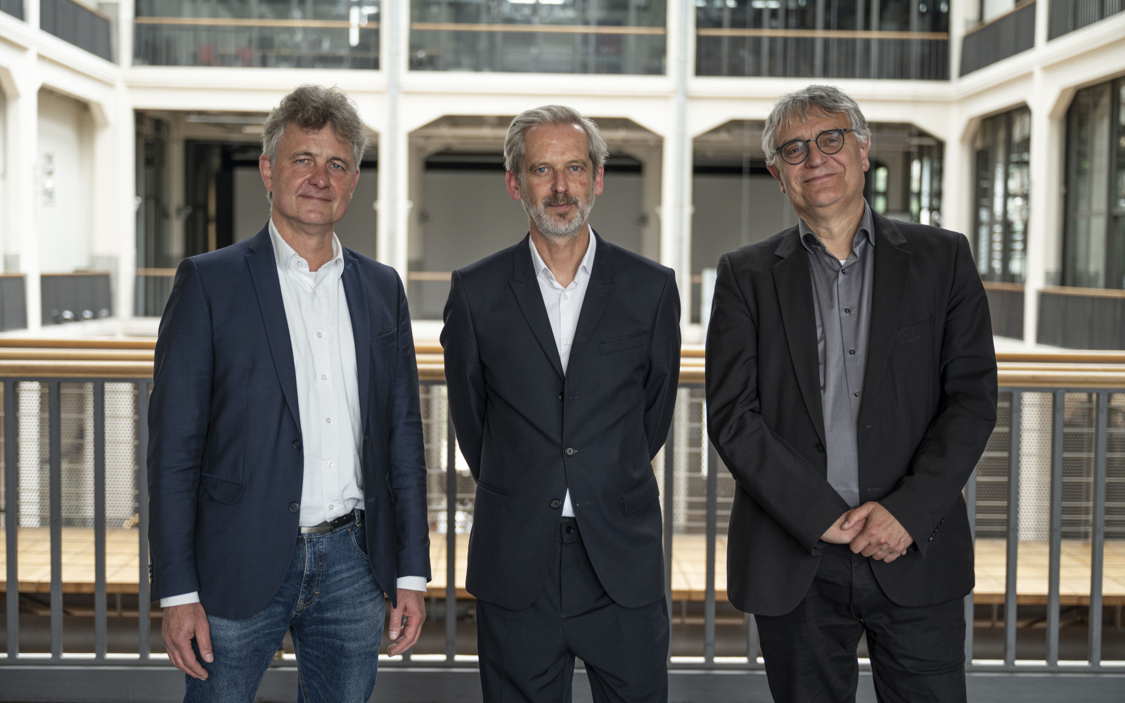 from left: Dr. Frank Mentrup, Mayor of Karlsruhe and Chairman of the Foundation Board, Alistair Hudson, State Secretary and deputy Chairman Arne Braun