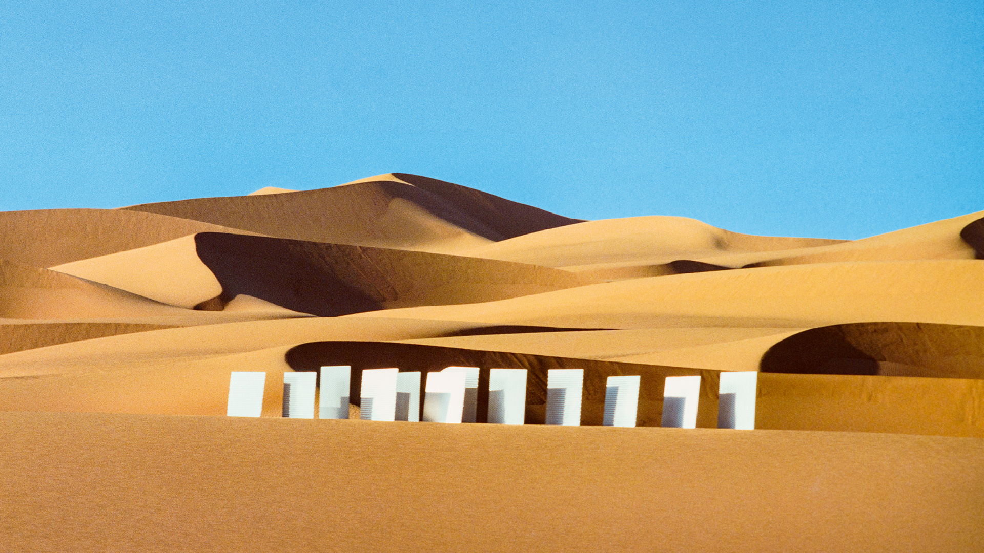 Spiegelobjekte in der Wüste