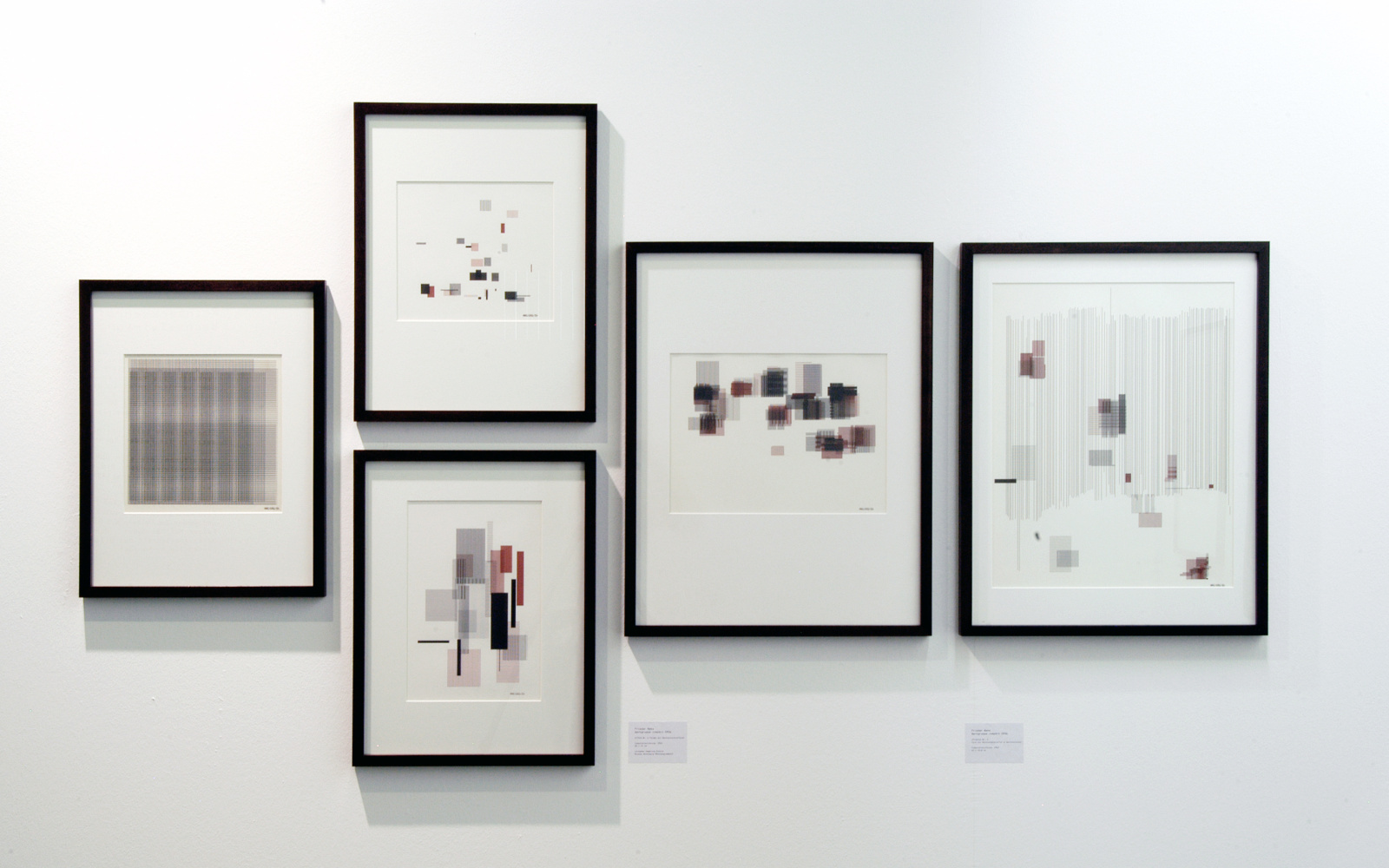 Exhibition view "Frieder Nake: Precise Pleasures"