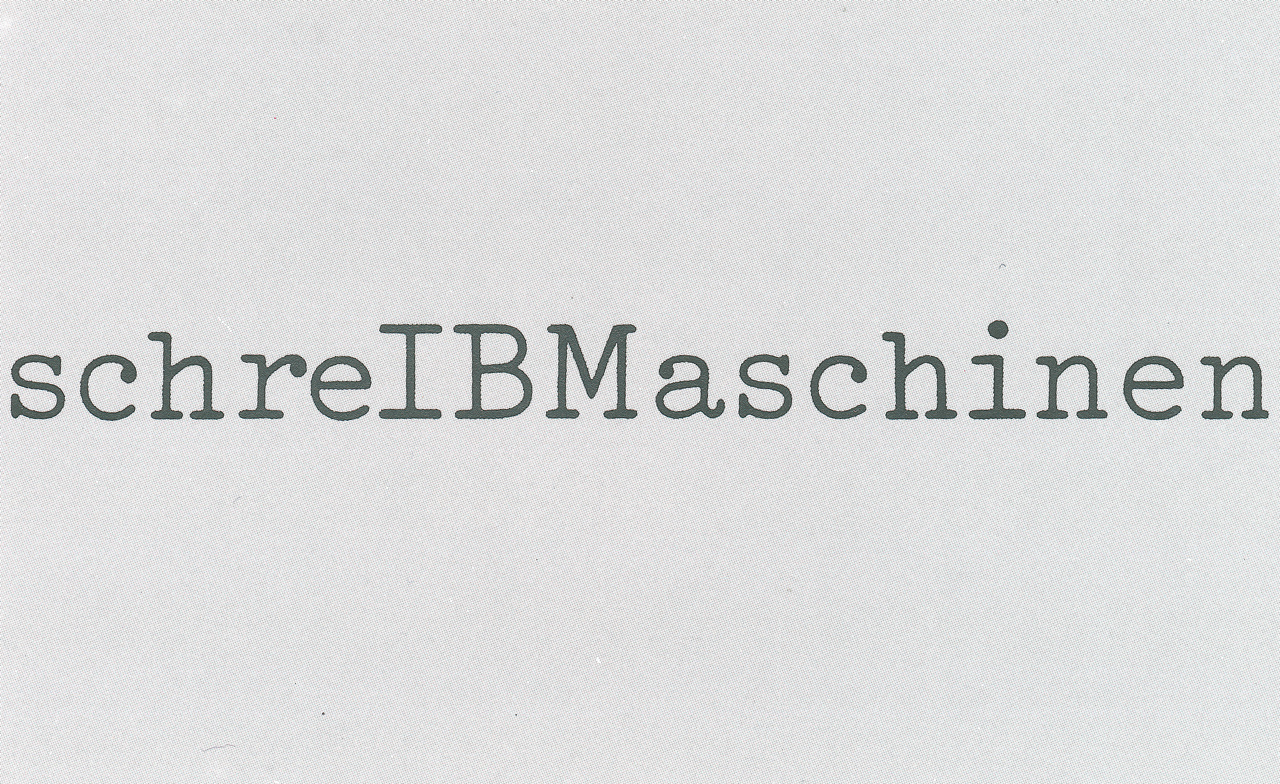 Michael Schirner, »schreIBMaschinen«, IBM 96 C Selectric, 1977