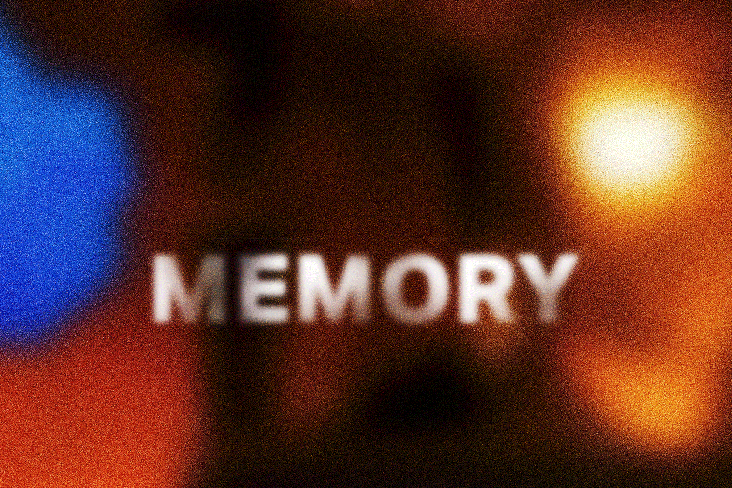 Ein bunter unscharfer Hintergrund, auf dem die Worte "After Memory" stehen