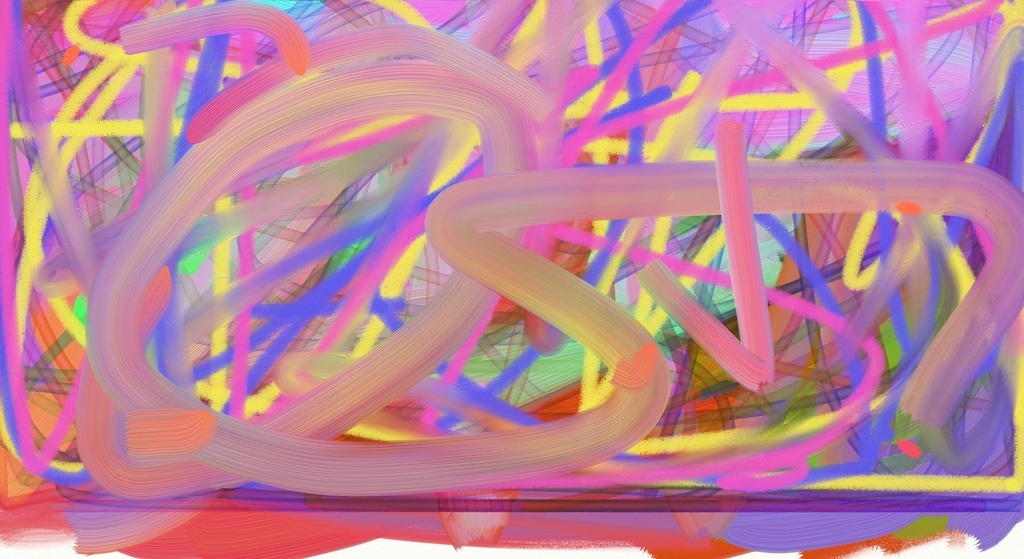 You can see various strokes in different colors.