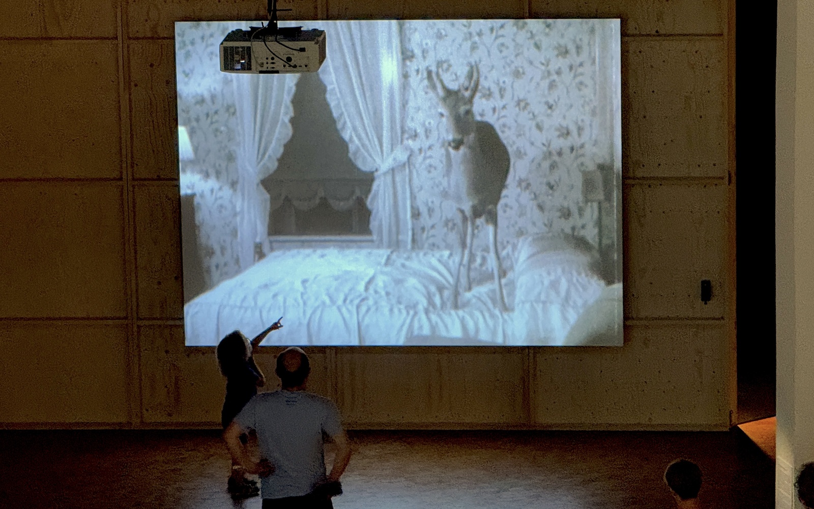 Leinwand mit Reh.