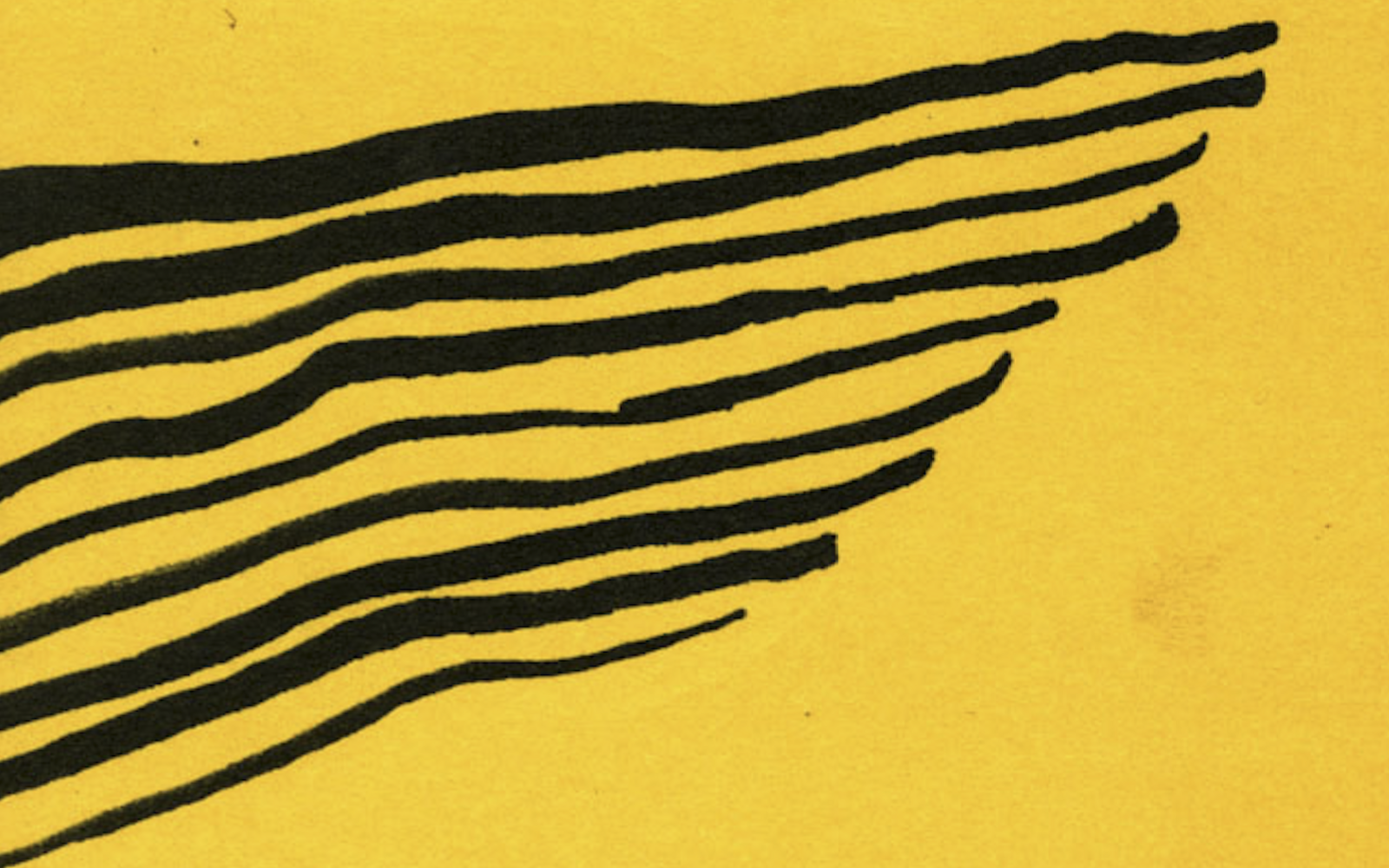 Gelber Hintergrund mit schwarzen Streifen.