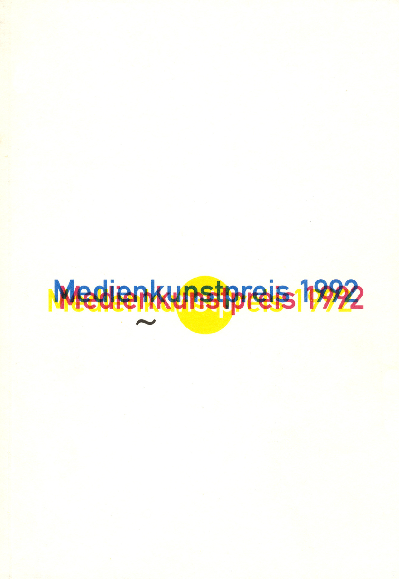 Cover of the publication »Medienkunstpreis 1992«