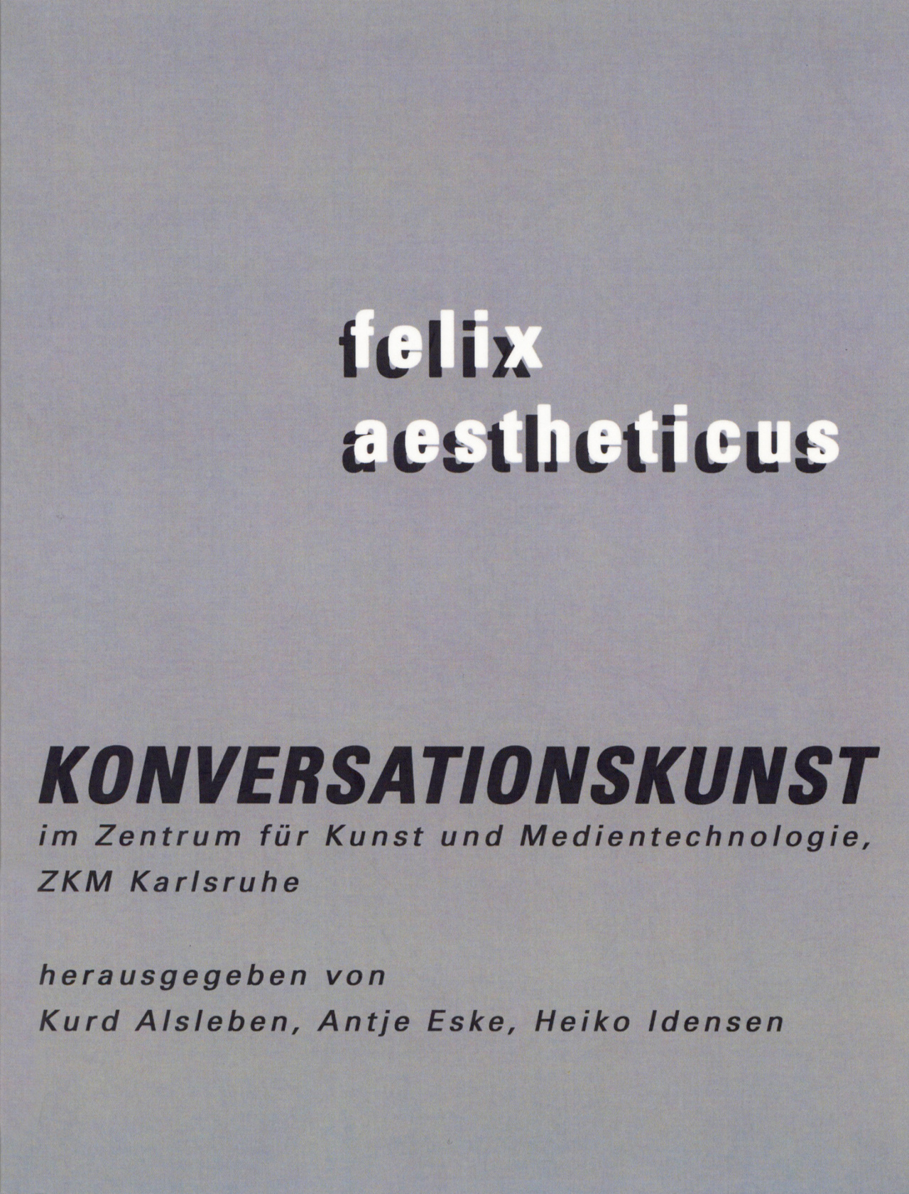 Cover der Publikation »Konversationskunst«