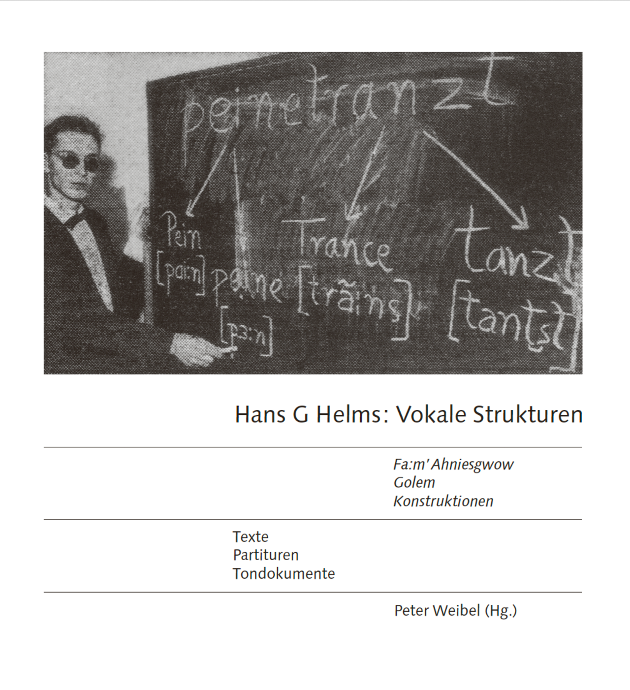 cover of the publication "Hans G Hems: Vokale Stukturen"