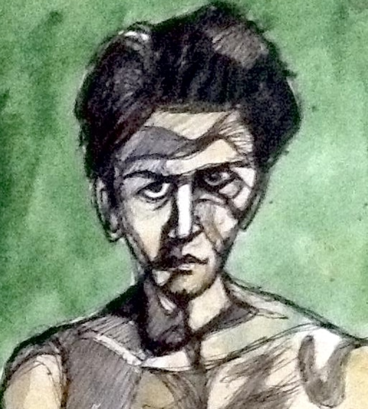 Ein Aquarell von Abir Chattopadhyay.