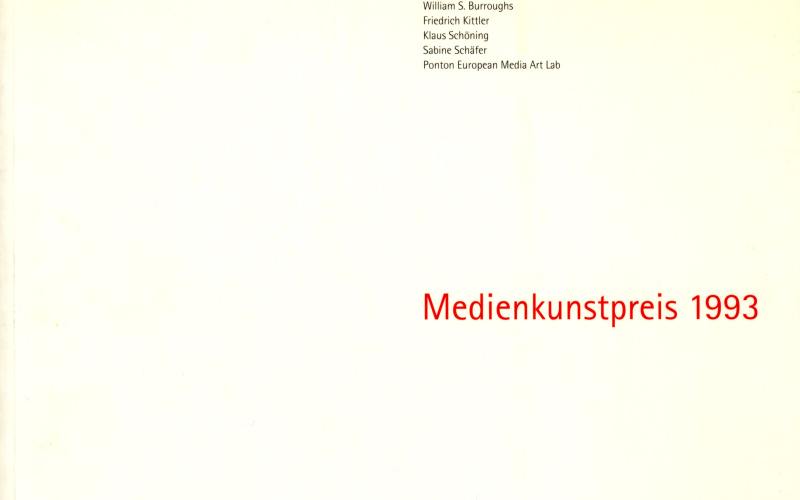 Cover of the publication »Medienkunstpreis 1993t«