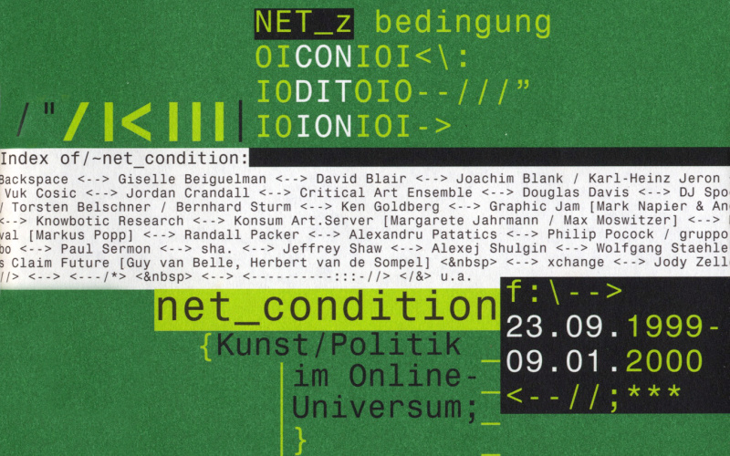Cover of the publication »Net_Condition. Kunst / Politik im Online-Universum«