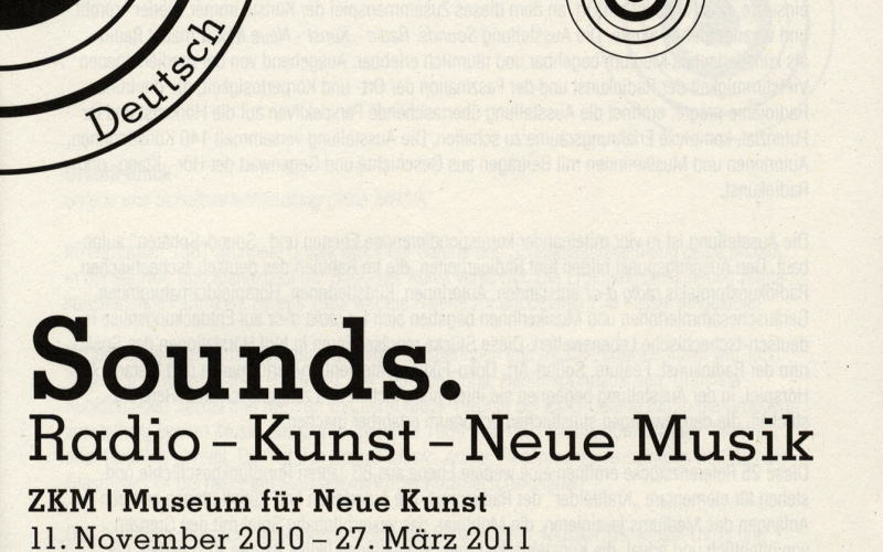 Cover of the publication »Sounds«
